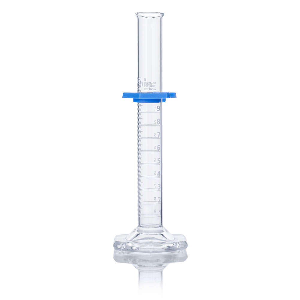 Globe Scientific Cylinder, Graduated, Globe Glass, 10mL, Class B, To Deliver (TD), Dual Grads, ASTM E1272, 4/Box Image